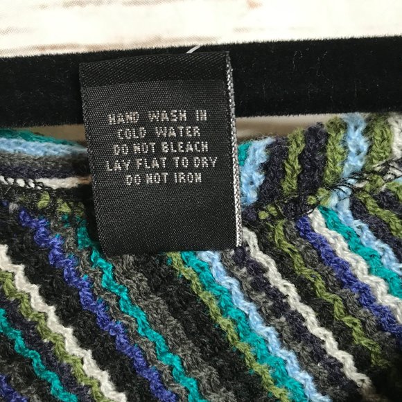 Blue Multi Hankerchief Poncho - Picture 5 of 8